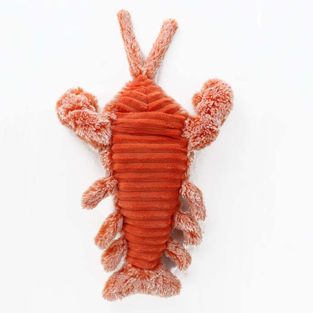 Electric Stuffed Toy Moving Lobster Wiggle Jumping Dog, Size: 260x140x70mm, Orange