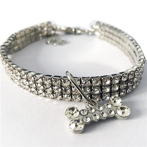 Exquisite Bling Crystal Dog Collar
