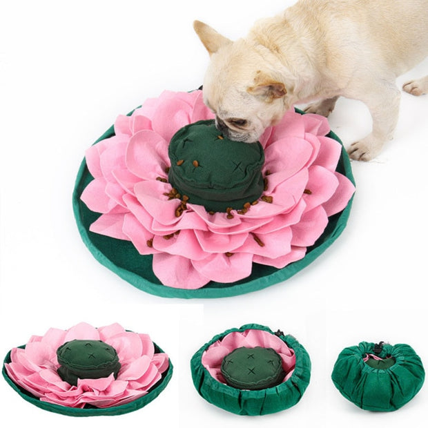 1pc Pet Snuffle Mat, Christmas Elements Dog Interactive Toys, Feeding Bowl  With Non-slip Bottom And Slow Eating Plate For Dogs